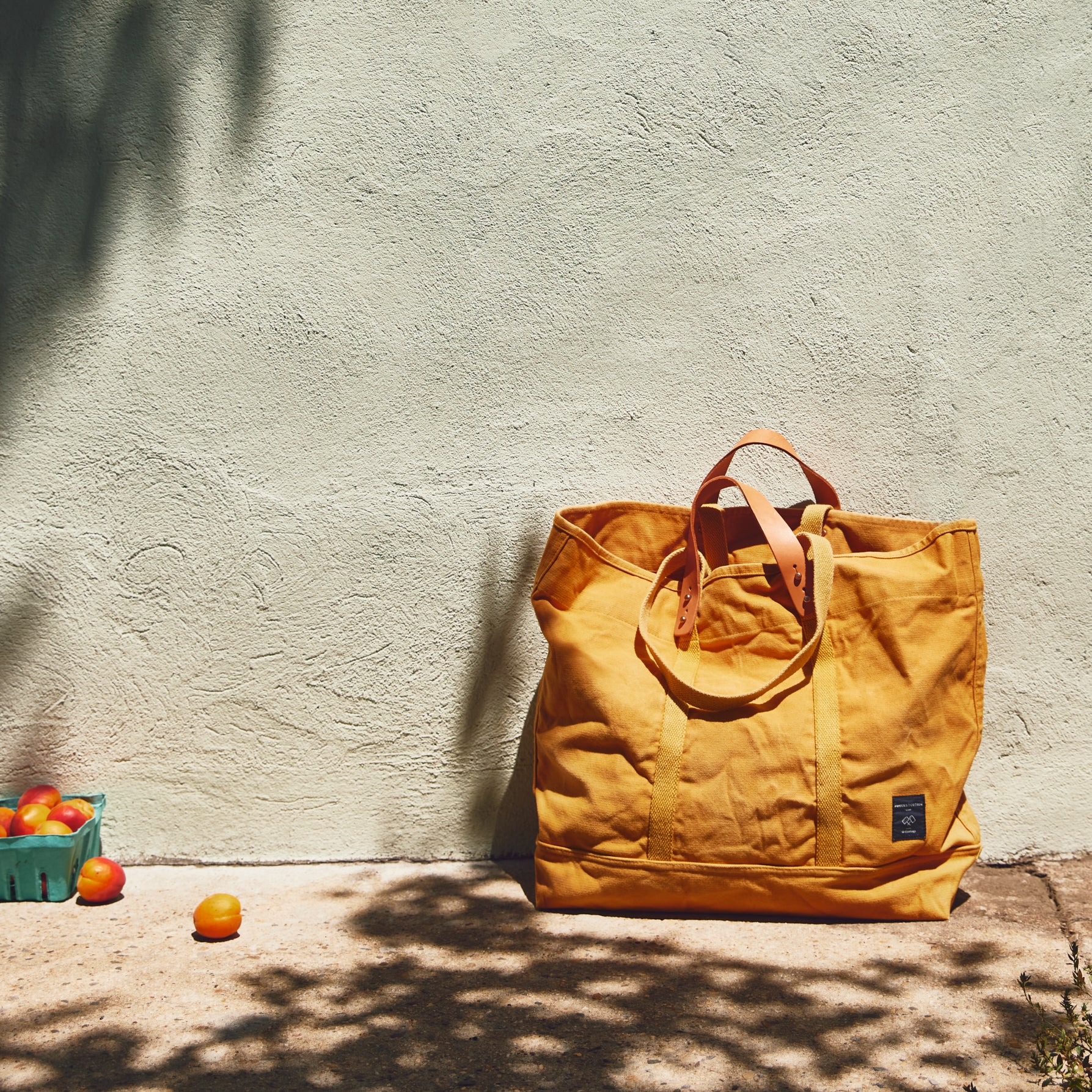 Large East West Tote | Mustard Seed – IMMODEST COTTON