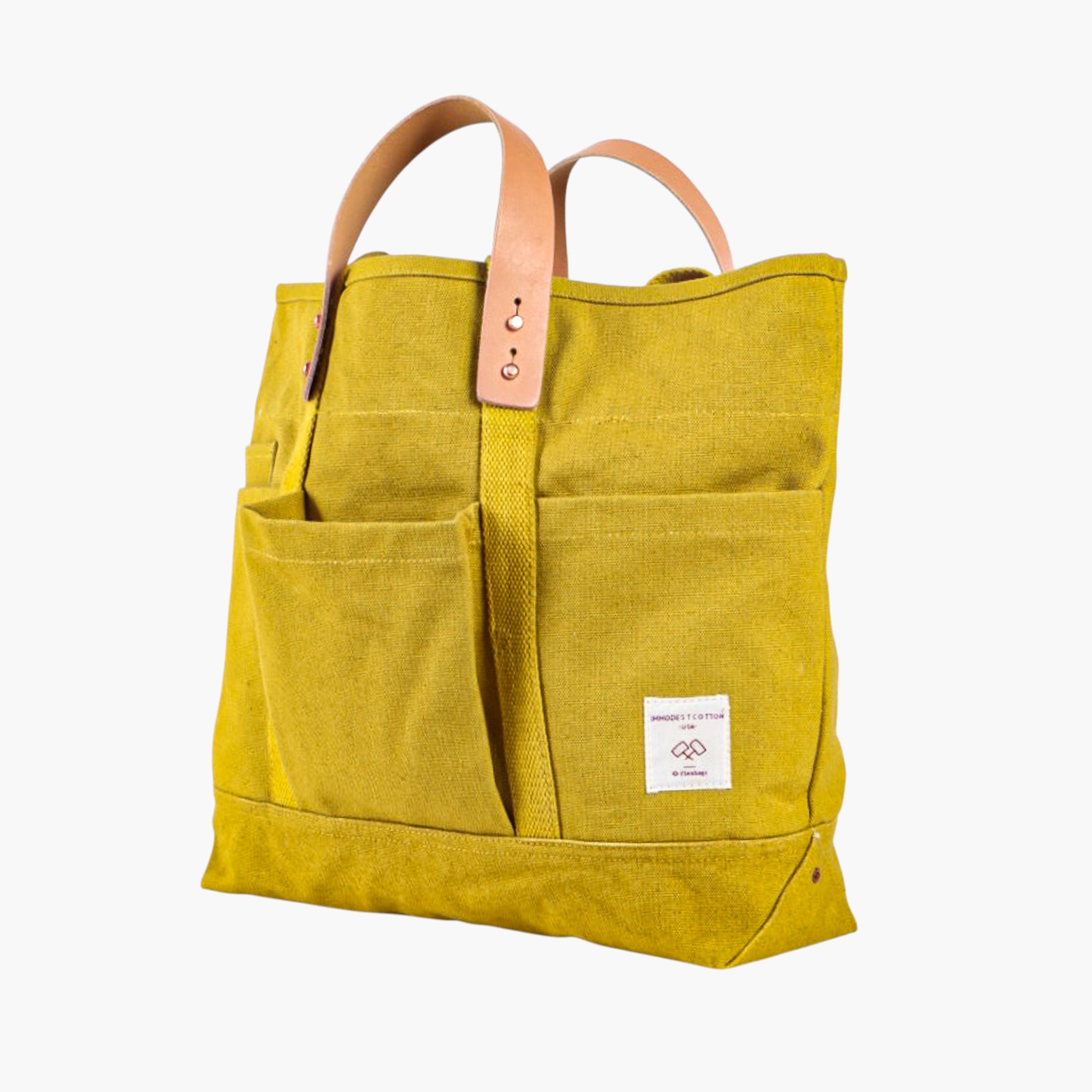 Construction Tote | Chartreuse – IMMODEST COTTON