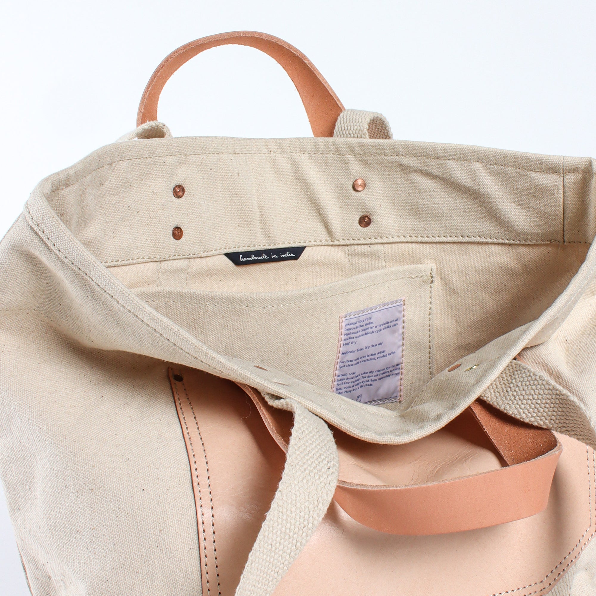 Editor Tote | Natural + Undyed (sample)