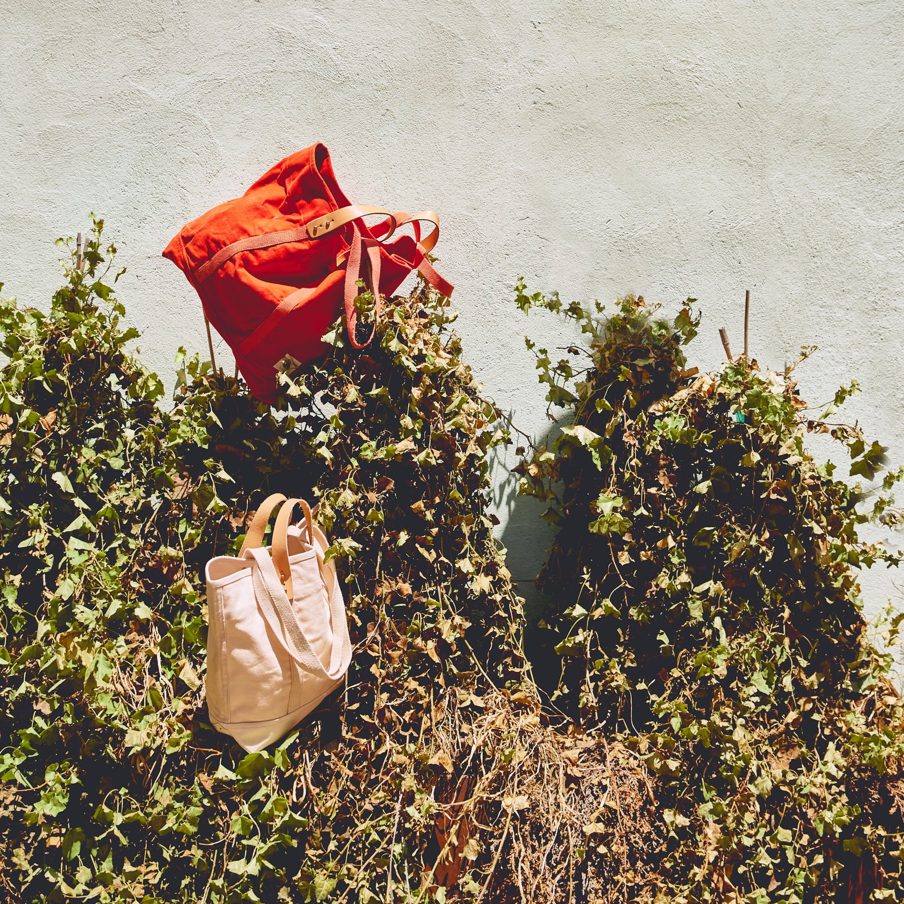 Large East West Tote | Persimmon – IMMODEST COTTON