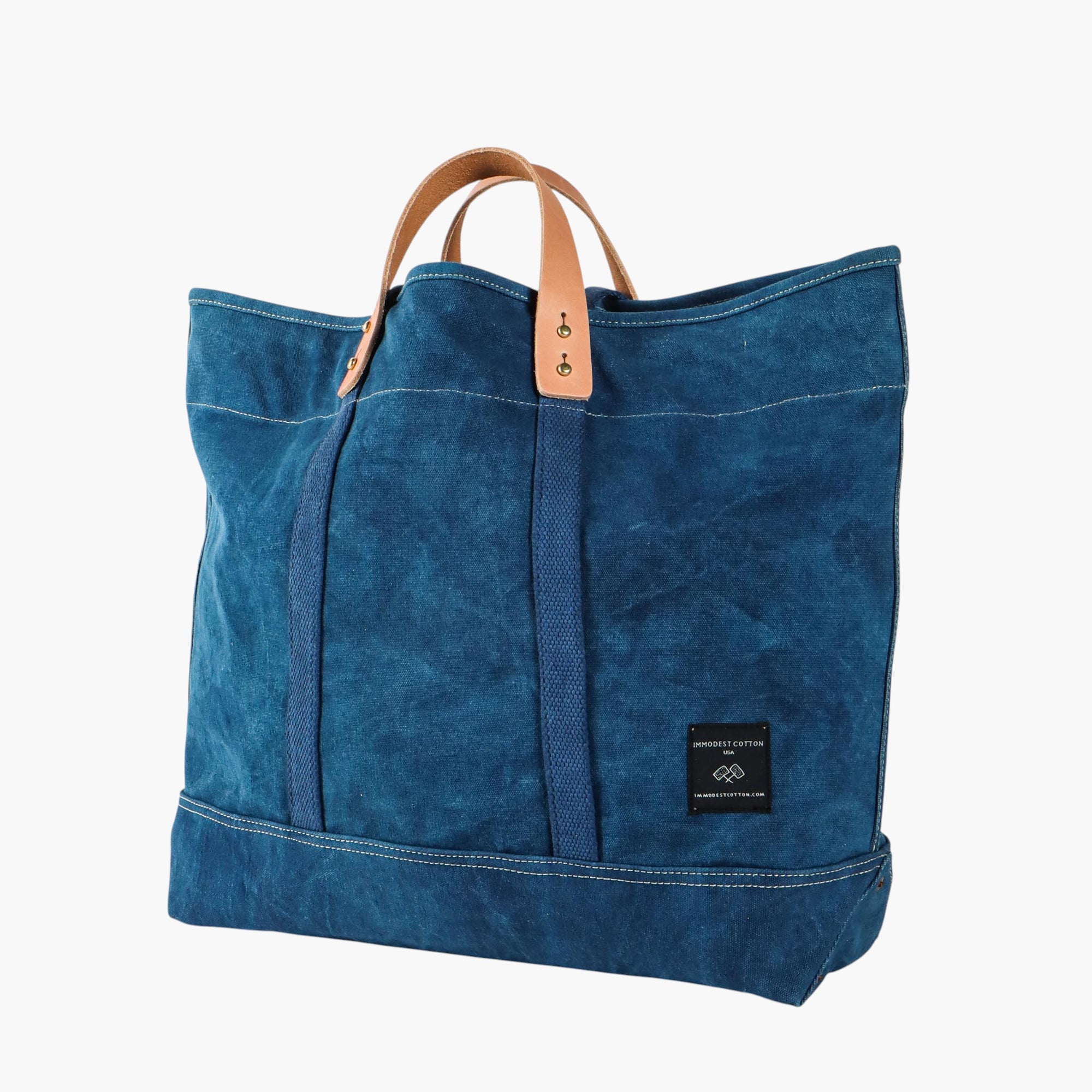 Large East West Tote | Indigo