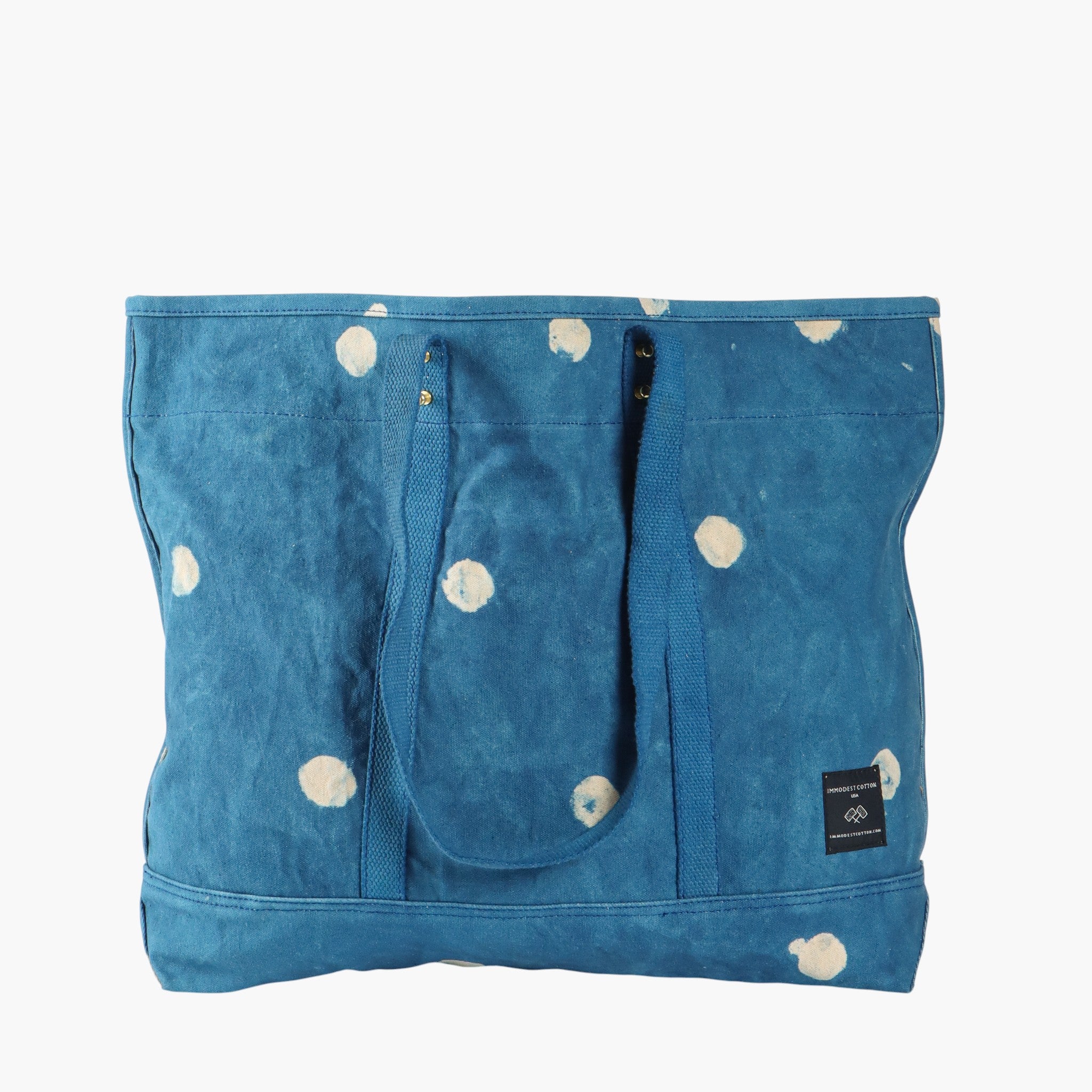 Large East West Tote | Lt Indigo Moon – IMMODEST COTTON