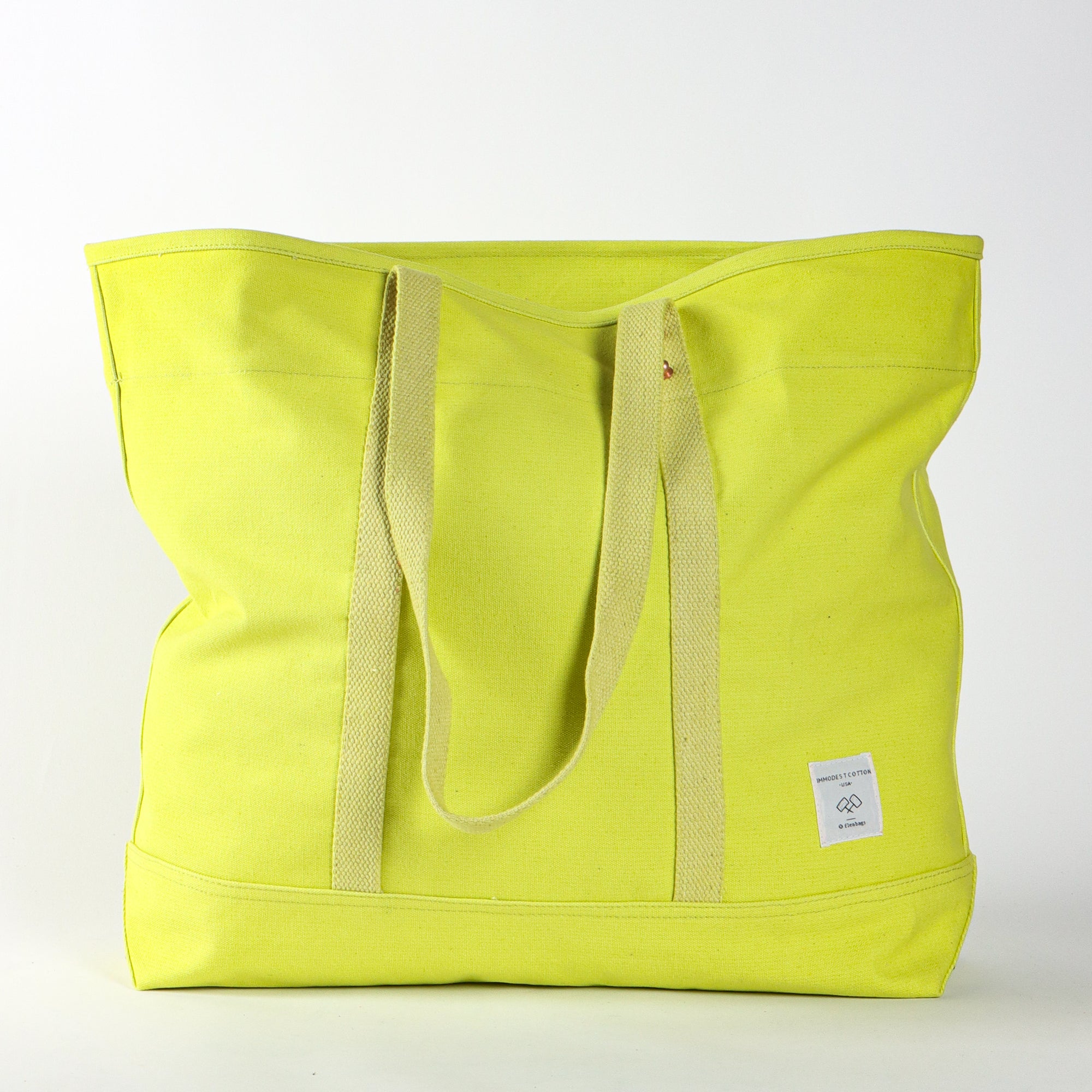 Large East West Tote | Lime (sample)