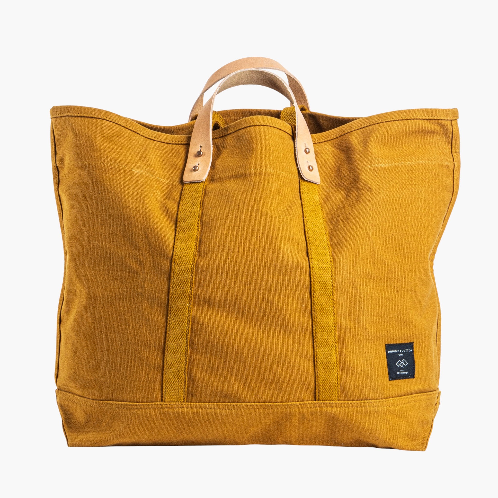 Large East West Tote | Mustard Seed – IMMODEST COTTON