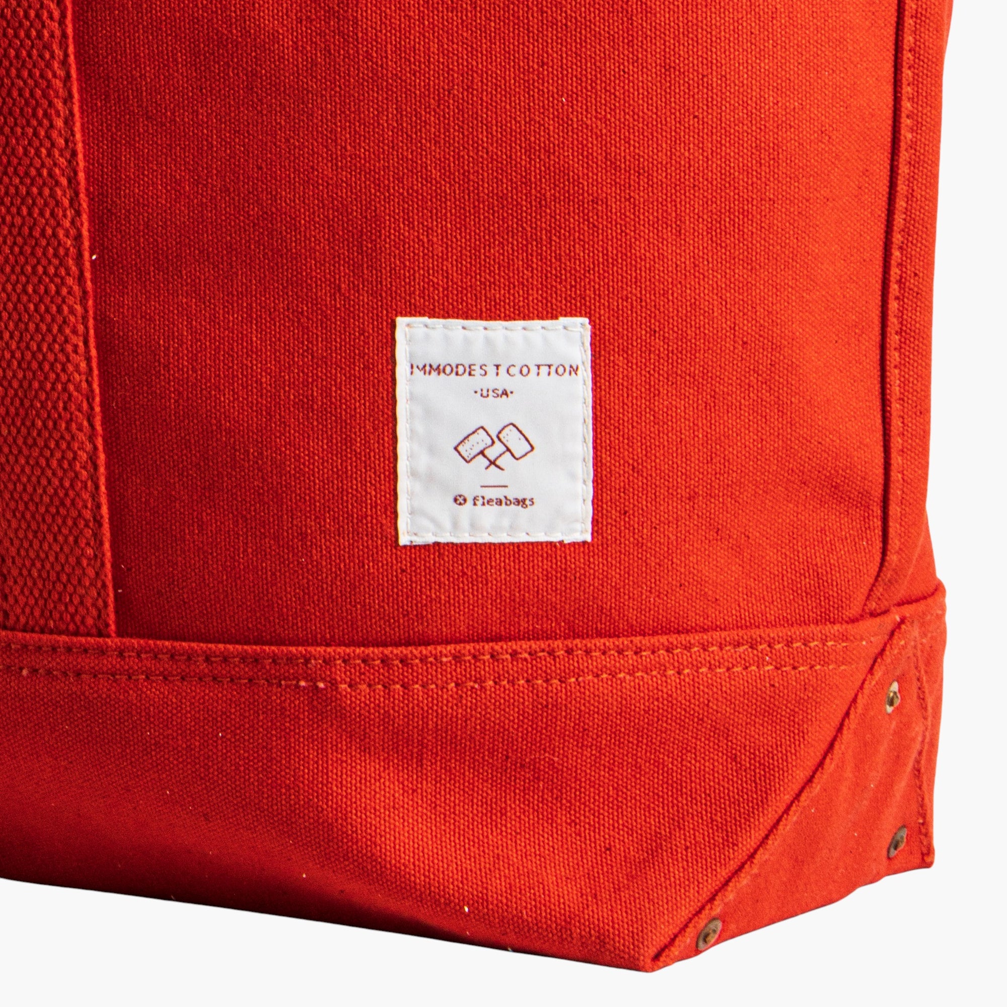 Large East West Tote | Persimmon