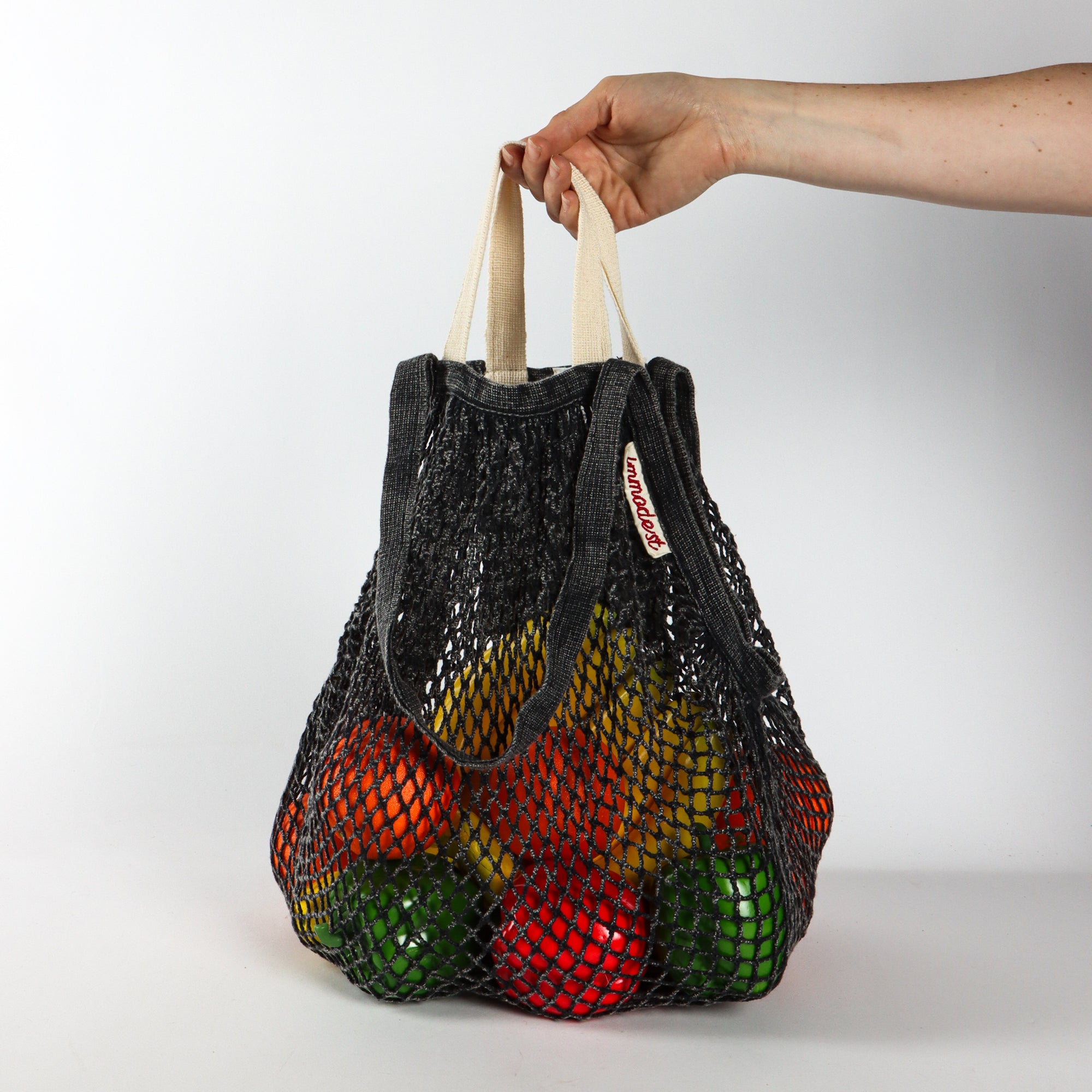 Large Net Bag | Washed Black (sample)