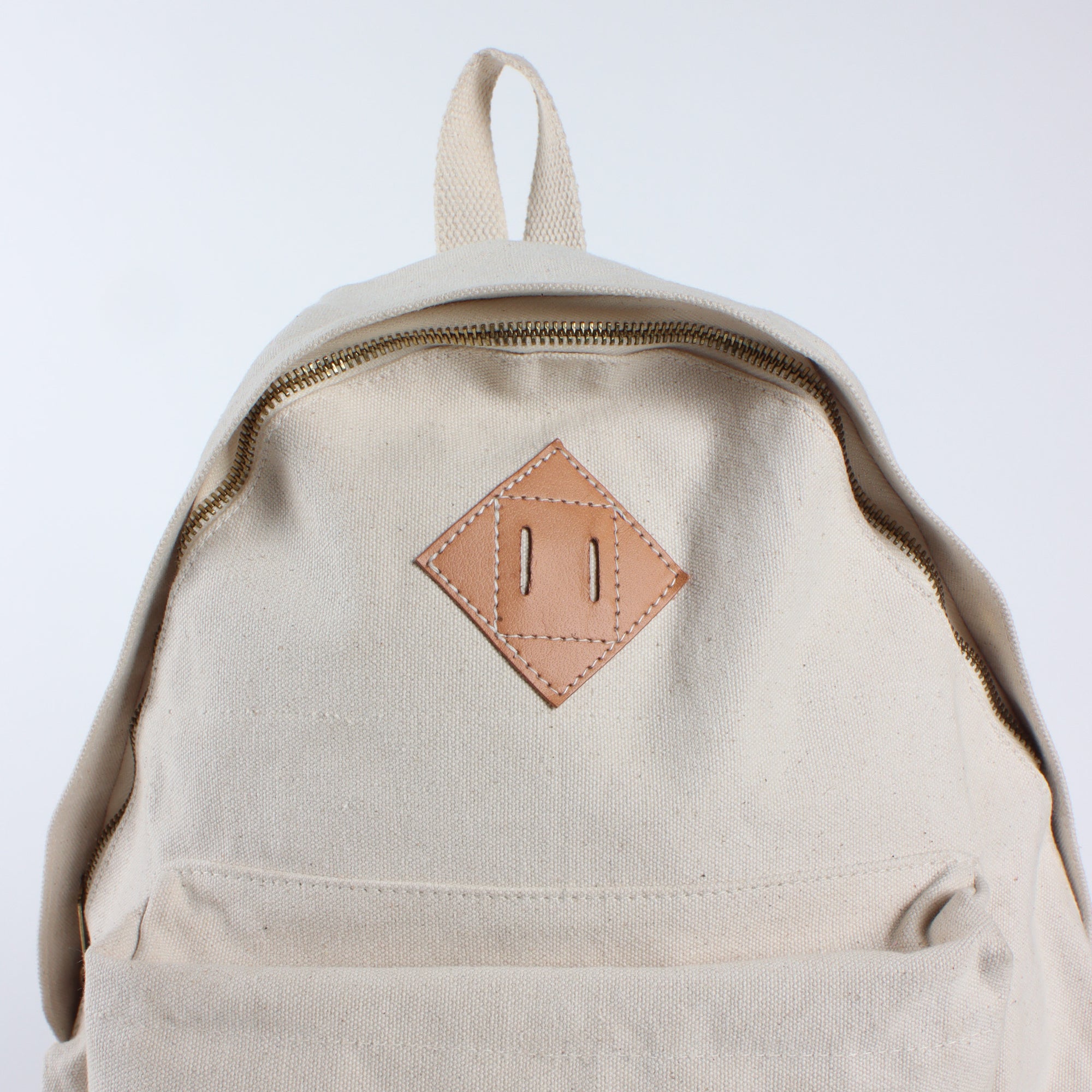 Leather Bottom Backpack | Natural (sample)