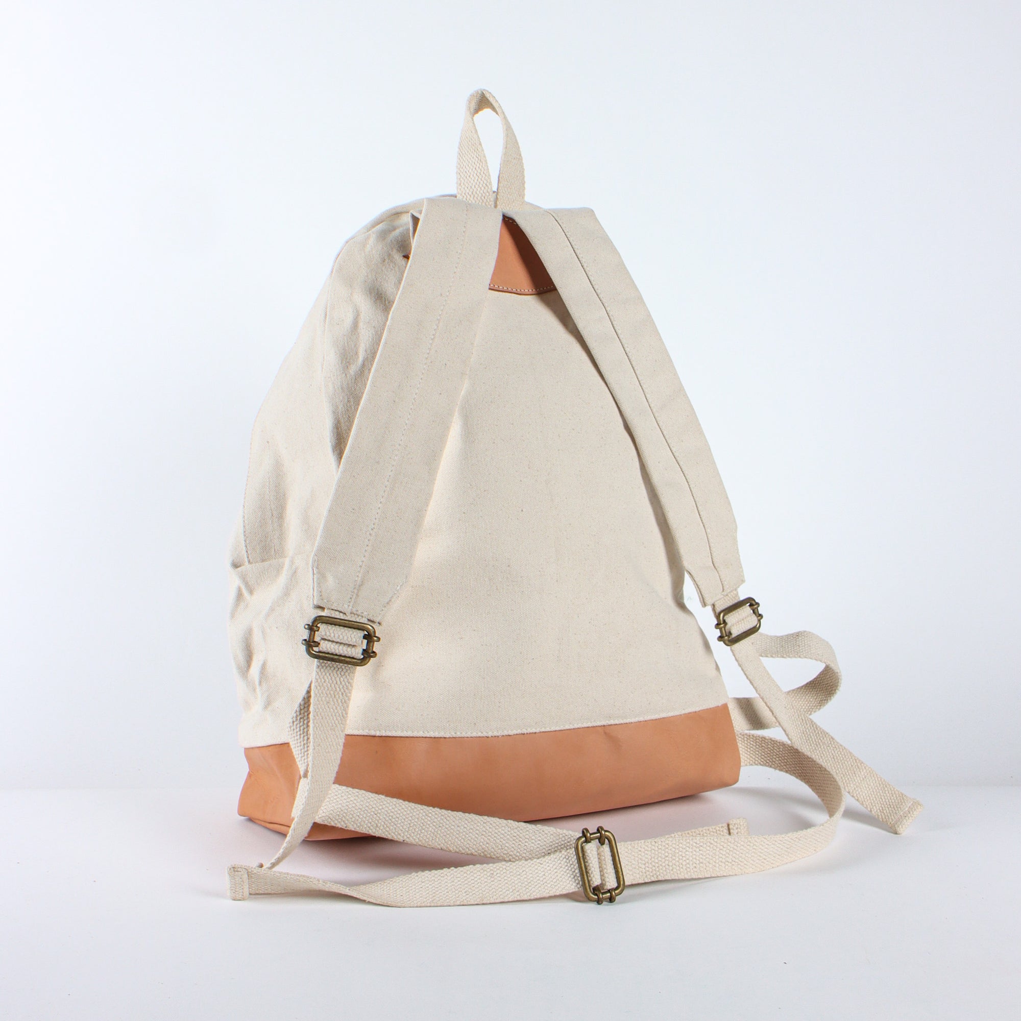 Leather Bottom Backpack | Natural (sample)