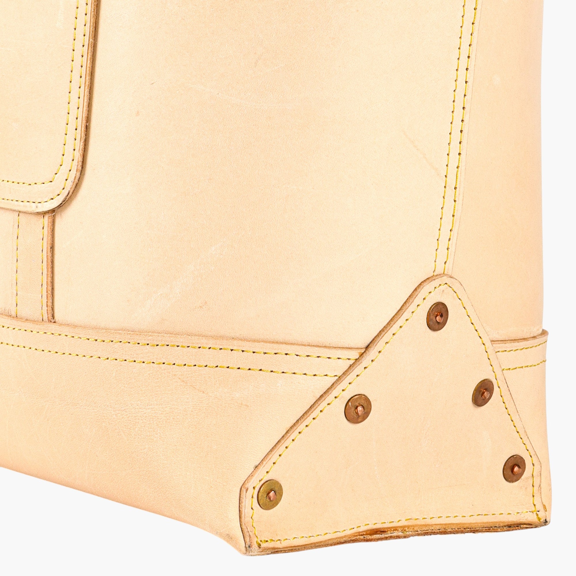 Leather Bucket Tote | Undyed