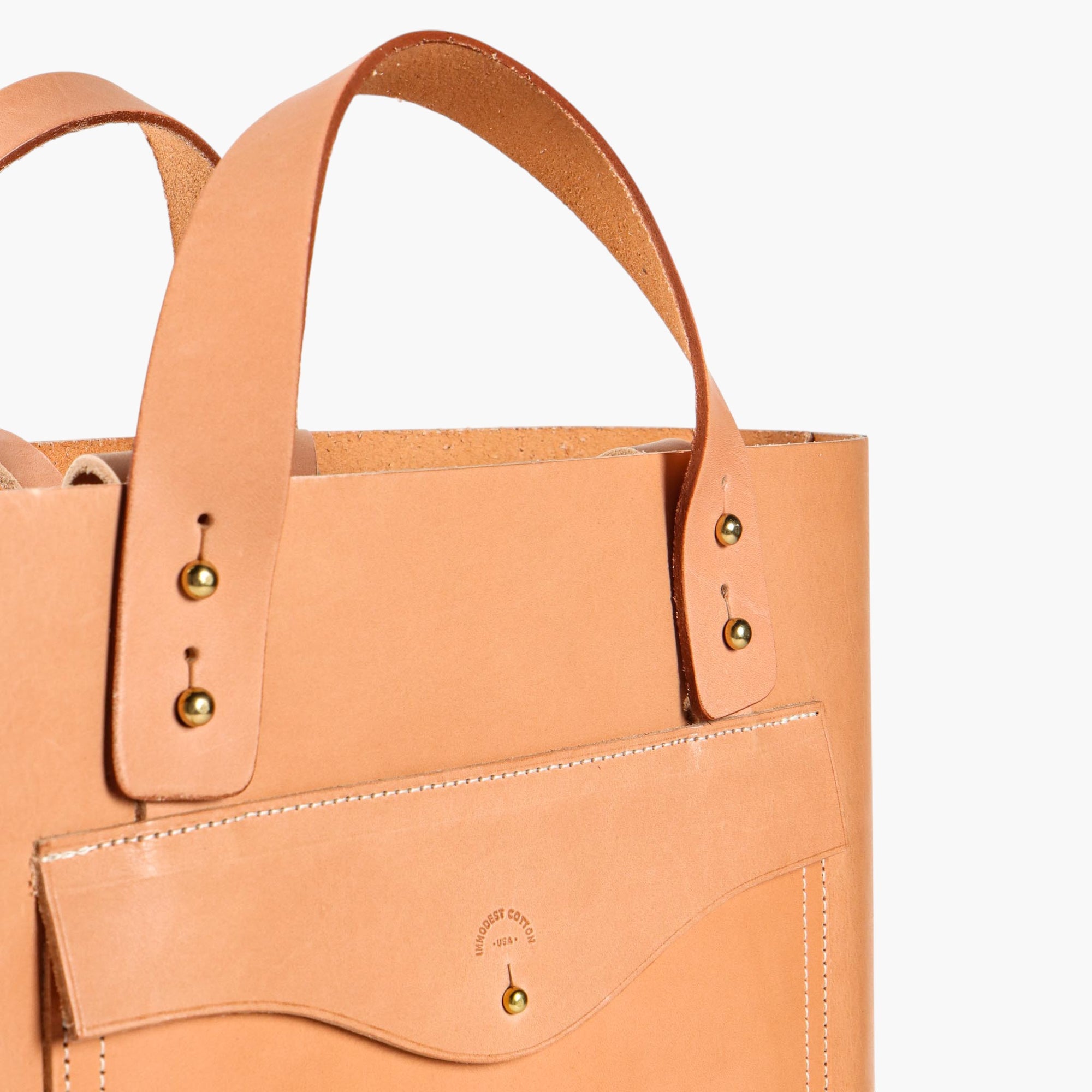 Leather Envelope Tote 02 | Golden Sesame (sample)