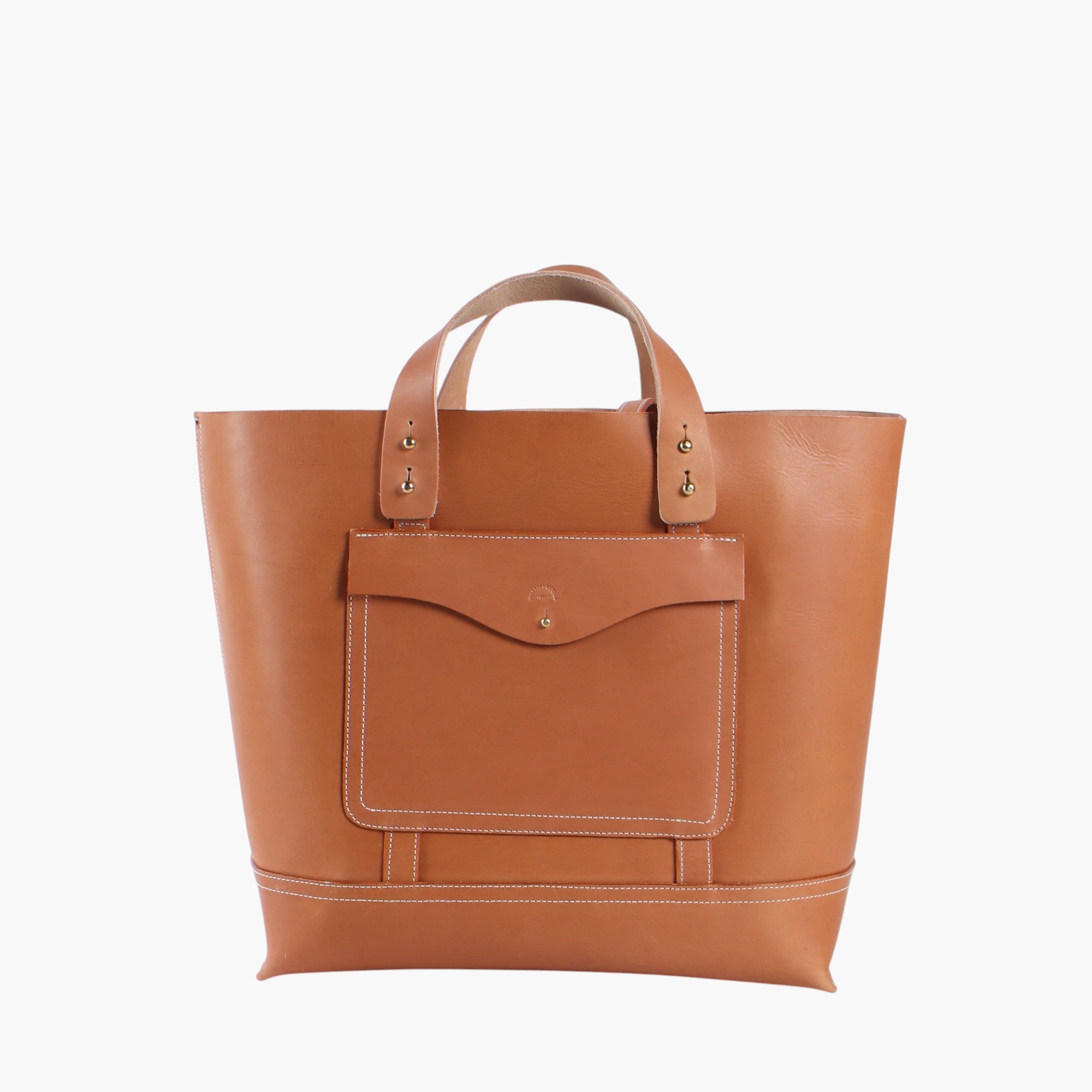 Leather Envelope Tote 02 | Golden Sesame (sample)