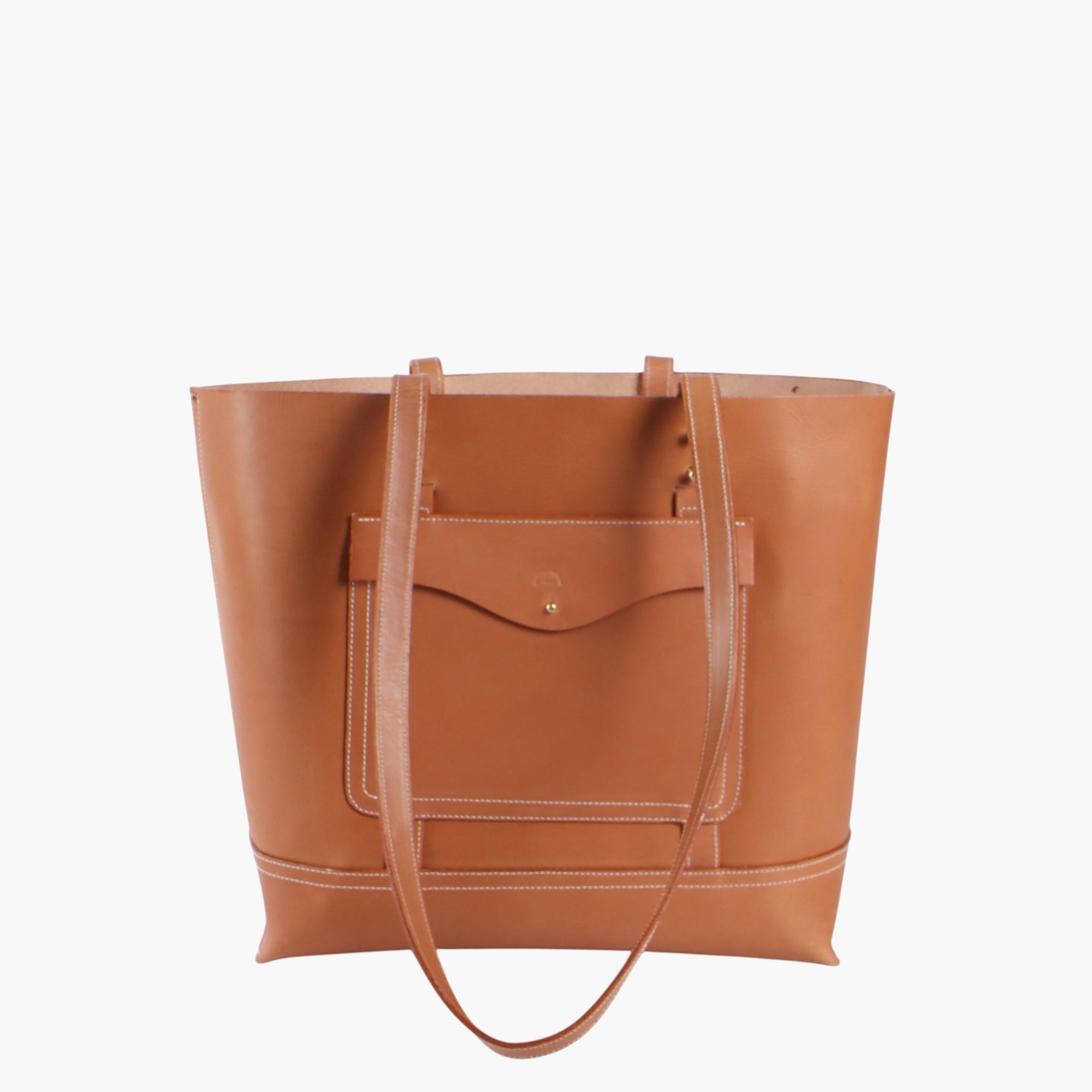 Leather Envelope Tote 01 | Golden Sesame (sample)