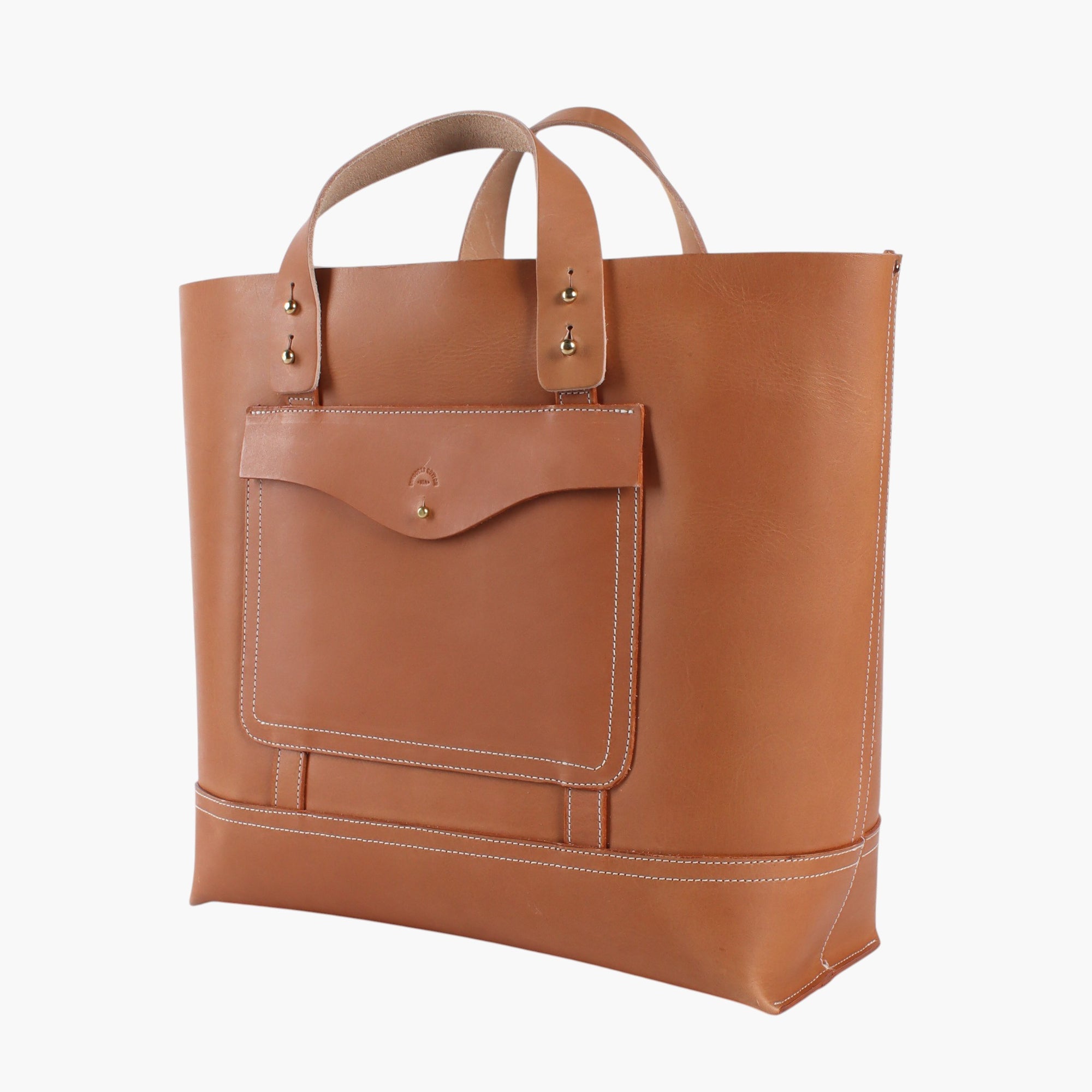Leather Envelope Tote 01 | Golden Sesame (sample)