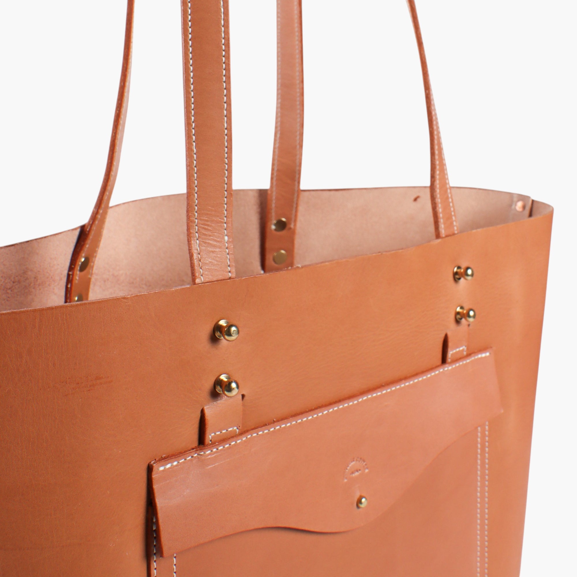 Leather Envelope Tote 01 | Golden Sesame (sample)