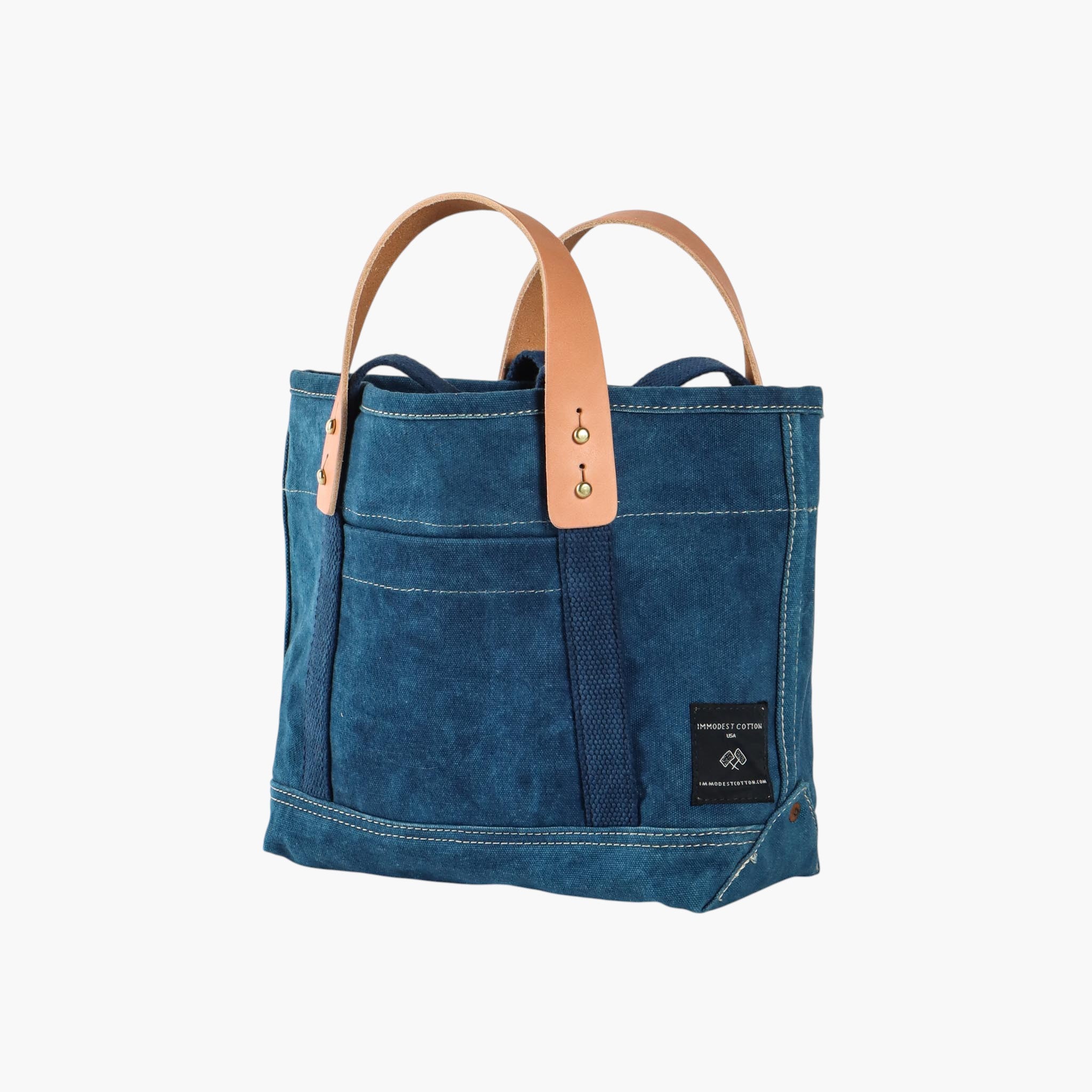 Lunch Tote | Indigo – IMMODEST COTTON