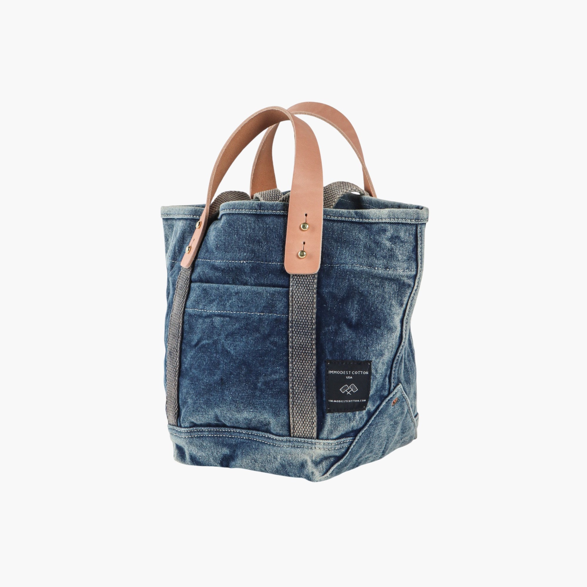 Lunch Tote | Washed Denim