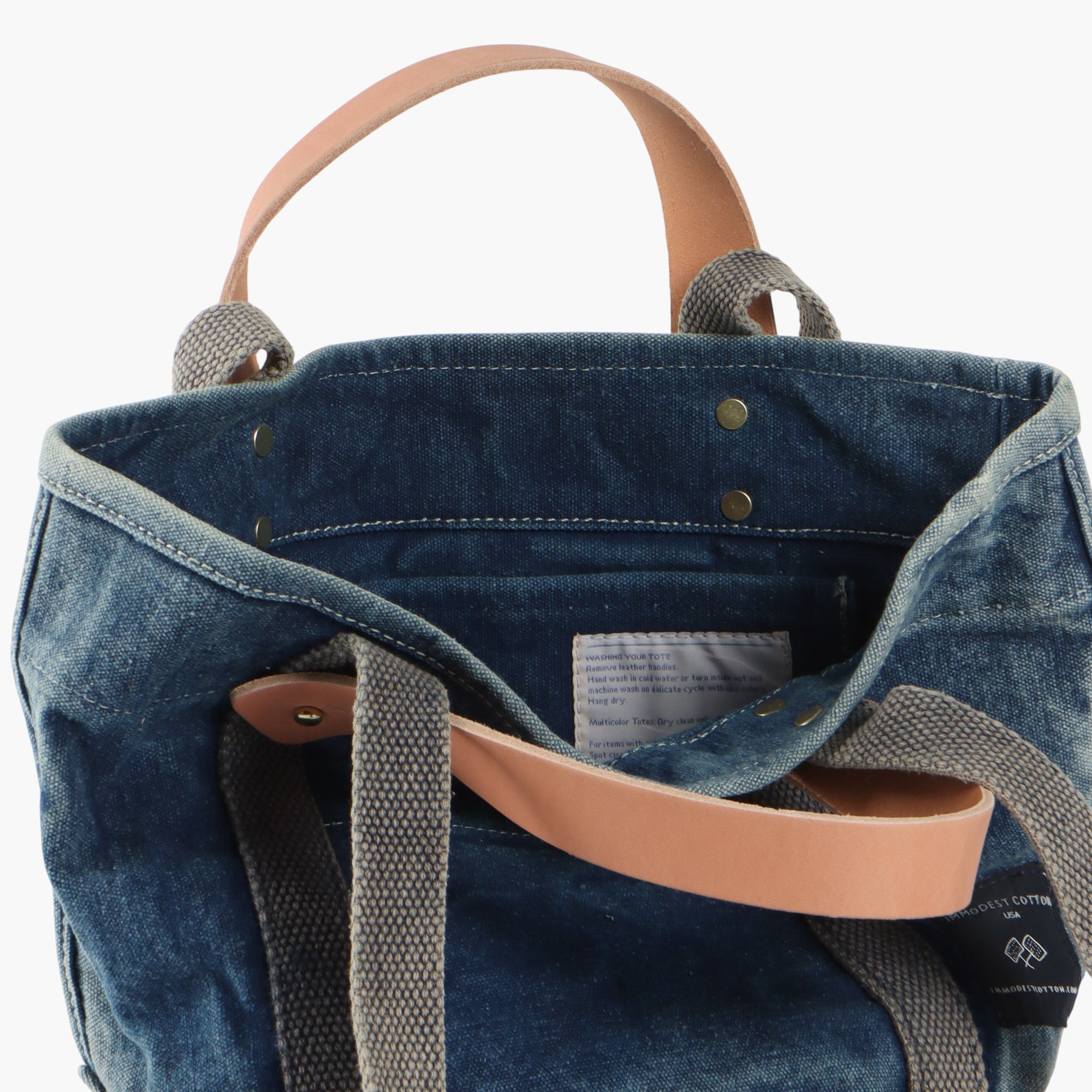 Lunch Tote | Washed Denim
