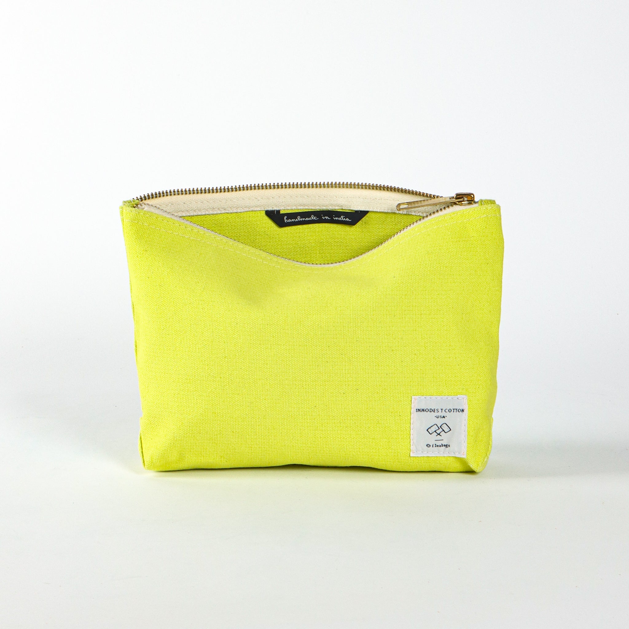 Sardine Pouch Lime IMMODEST COTTON