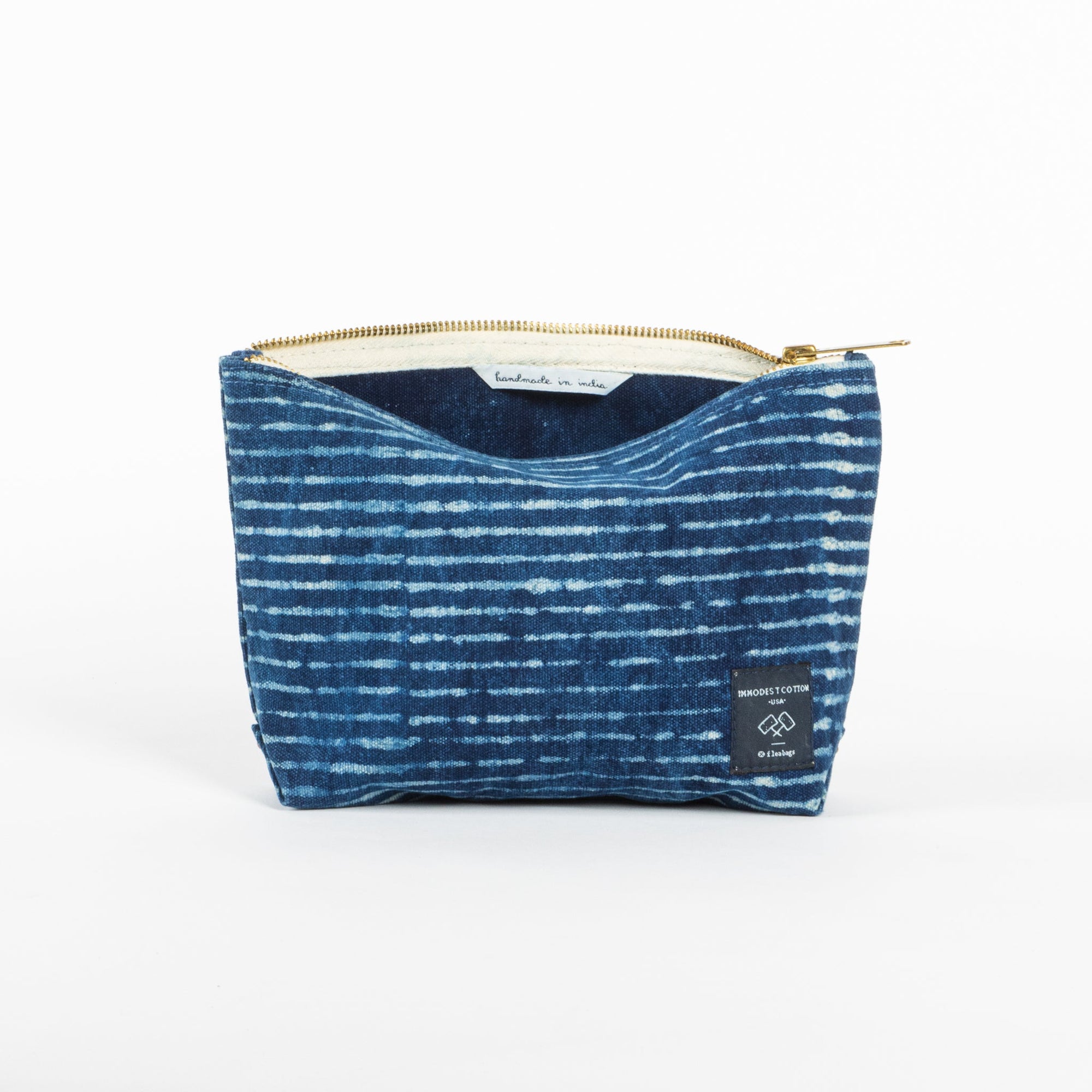 Sardine Pouch | Indigo Stripe (sample)