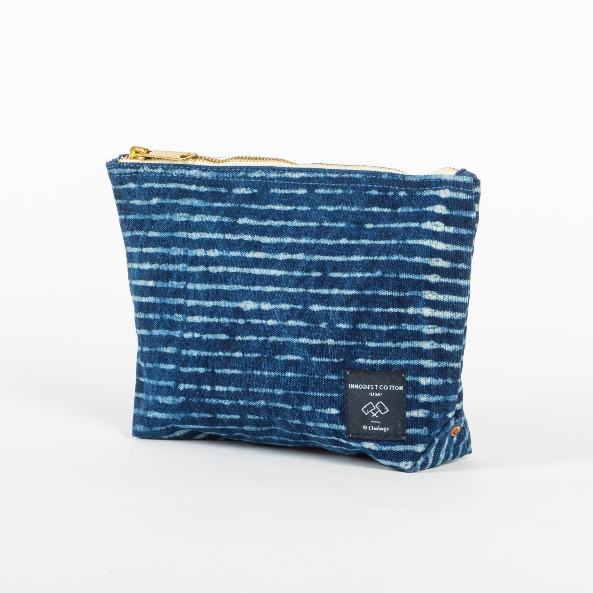 Sardine Pouch | Indigo Stripe (sample)