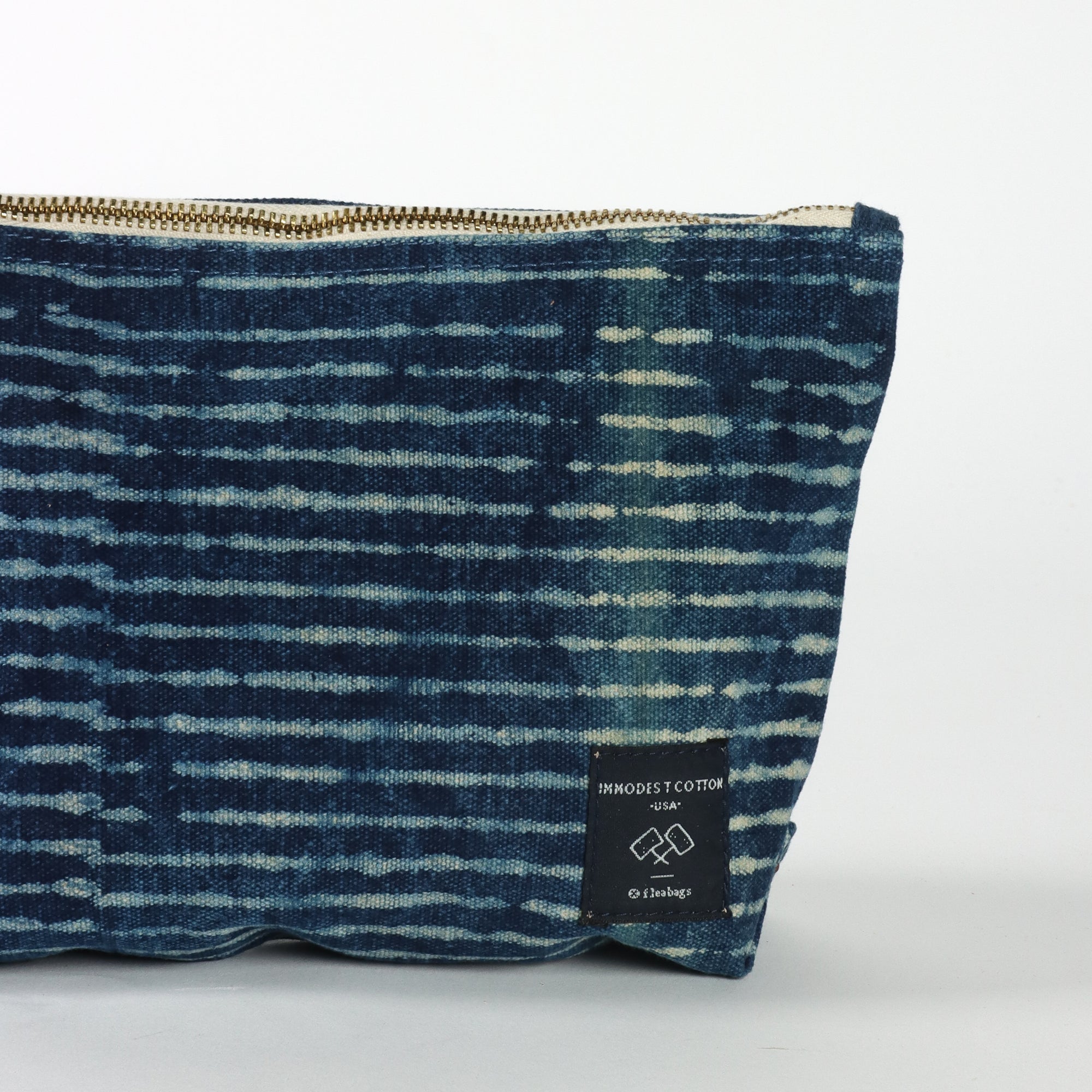 Sardine Pouch | Indigo Stripe (sample)