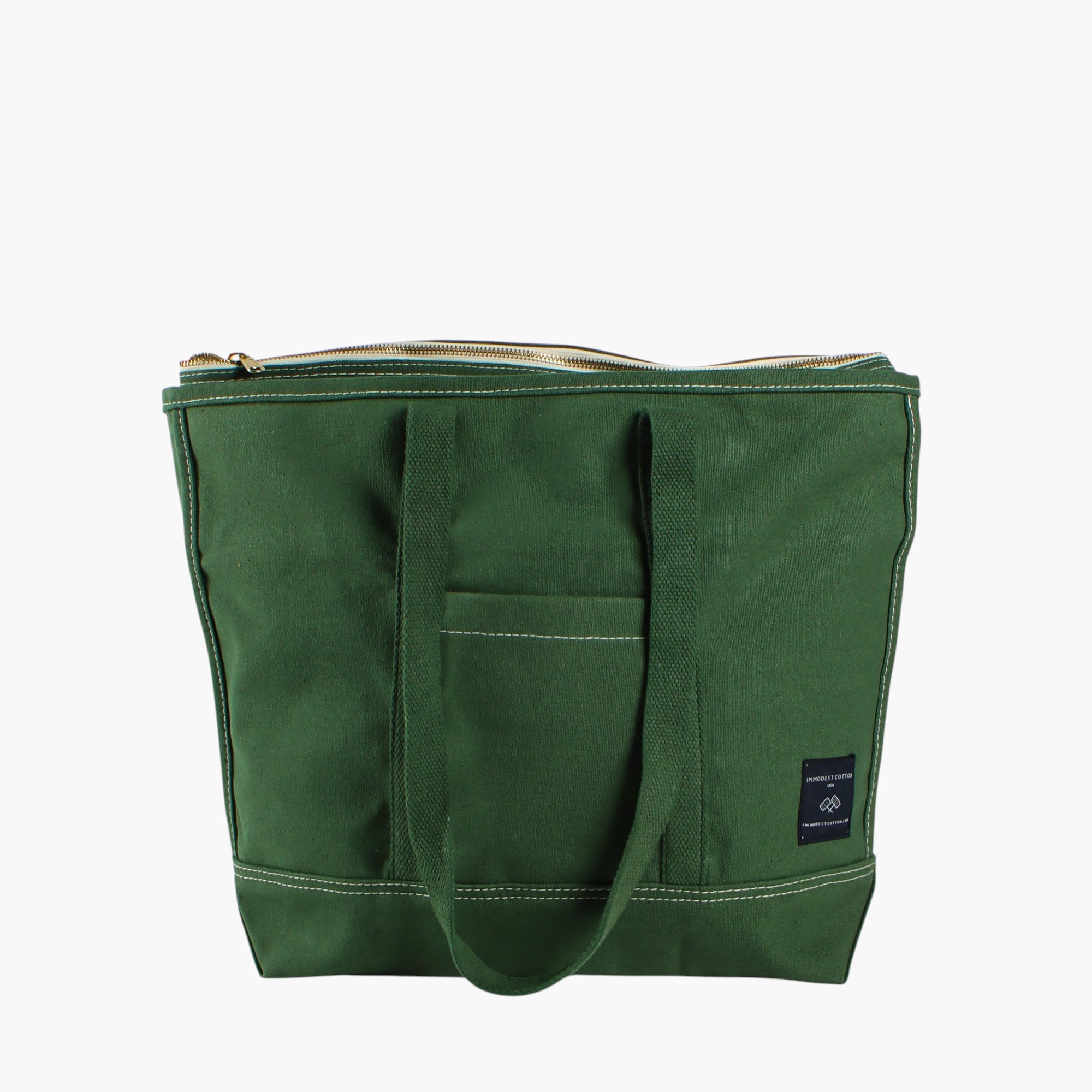 Small Zipper Tote | Pine
