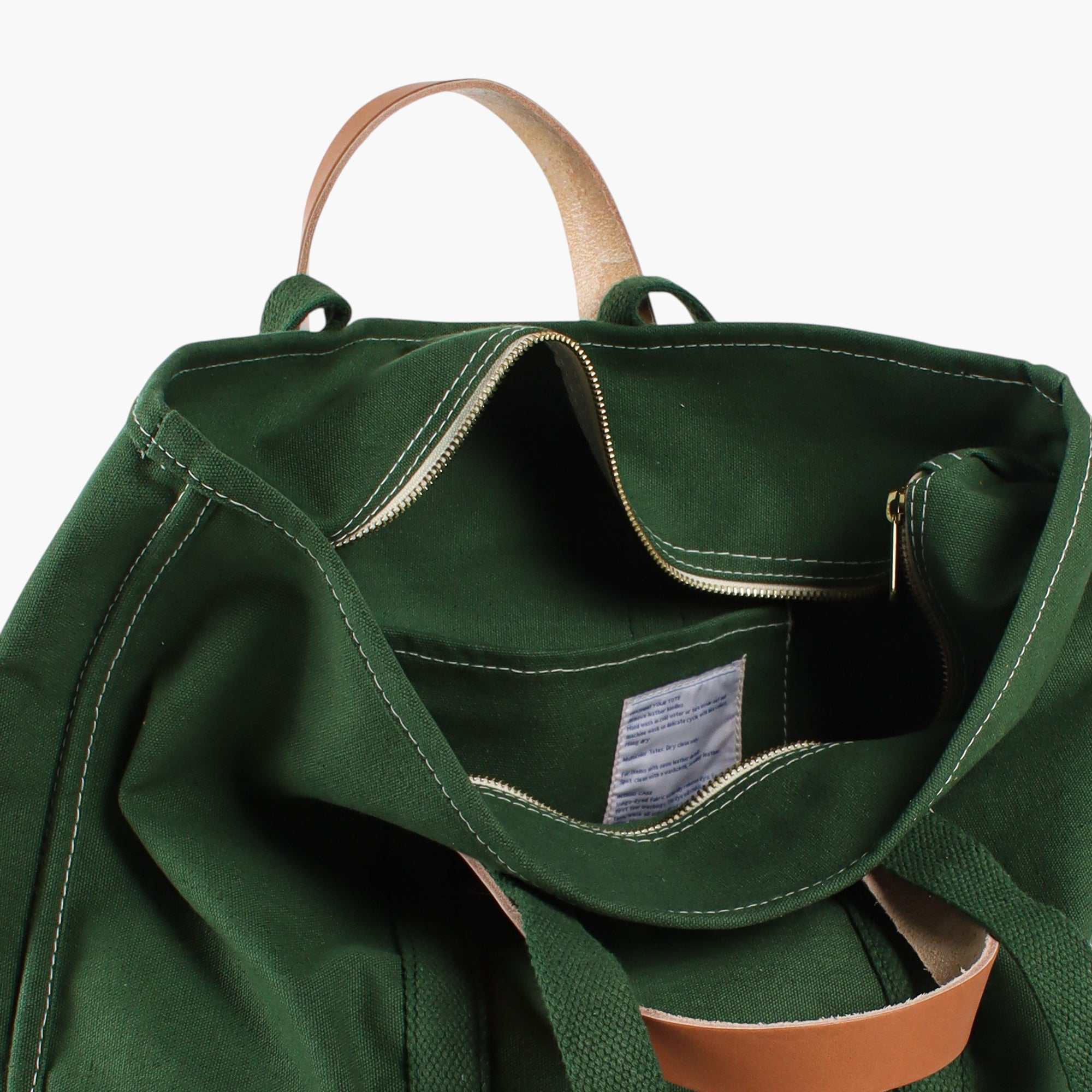 Small Zipper Tote | Pine