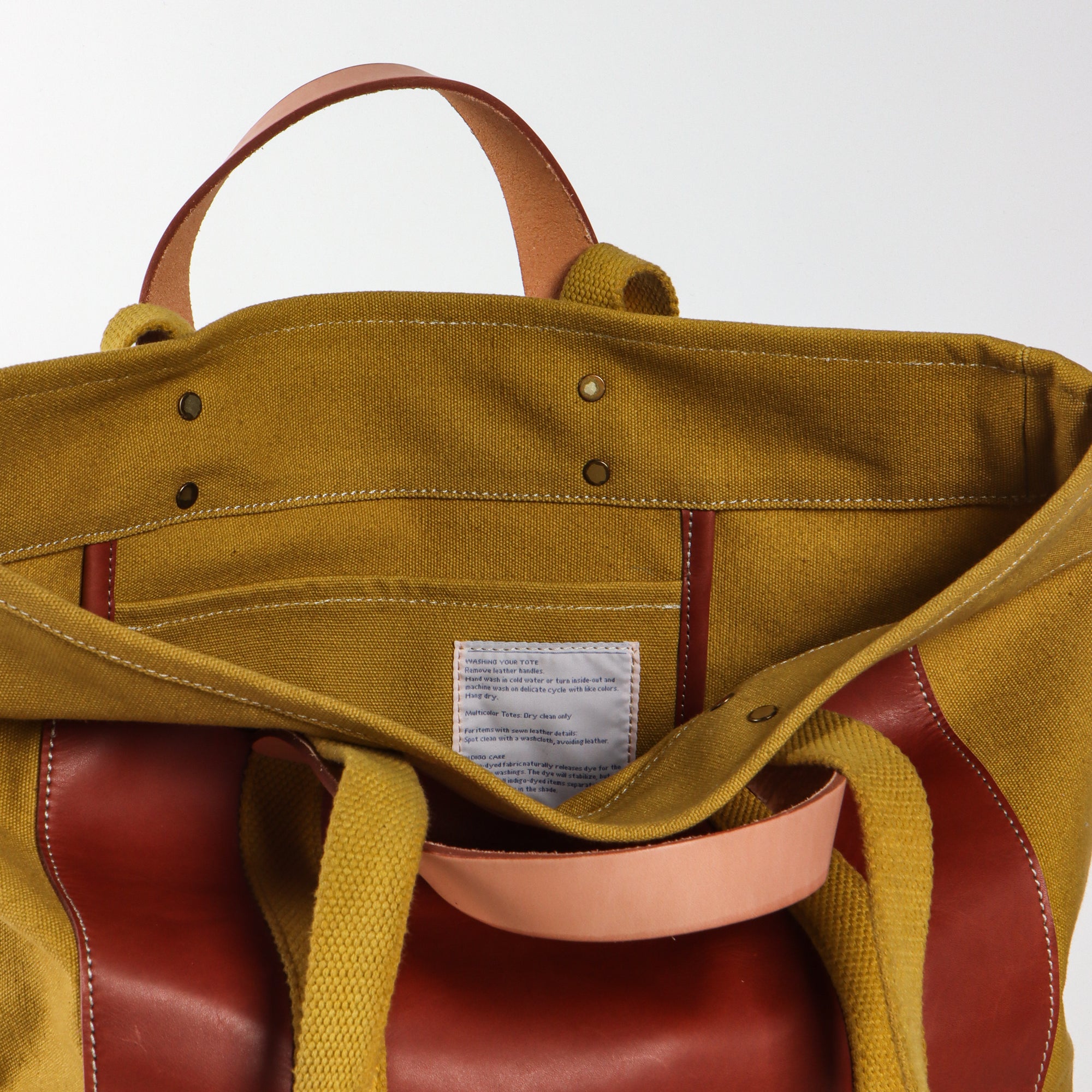 Editor Tote | Chartreuse + Bordeaux (sample)