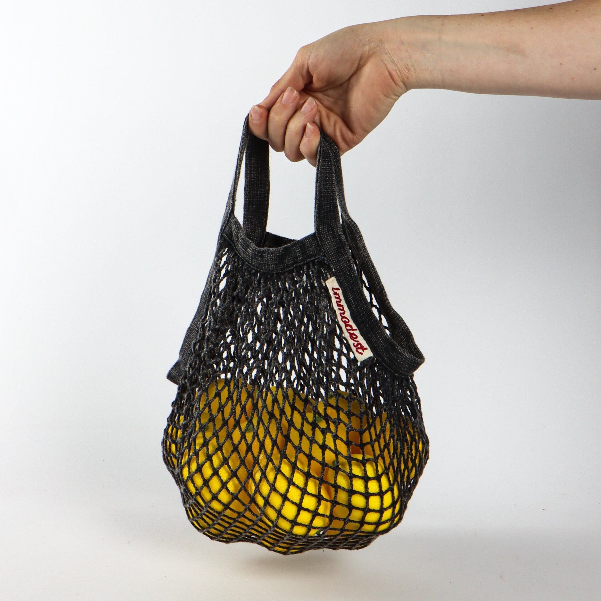 Tiny Net Bag | Washed Black (sample)