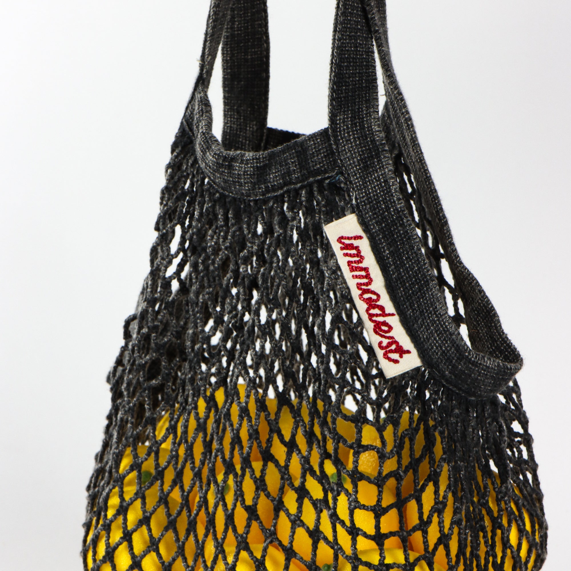 Tiny Net Bag | Washed Black (sample)