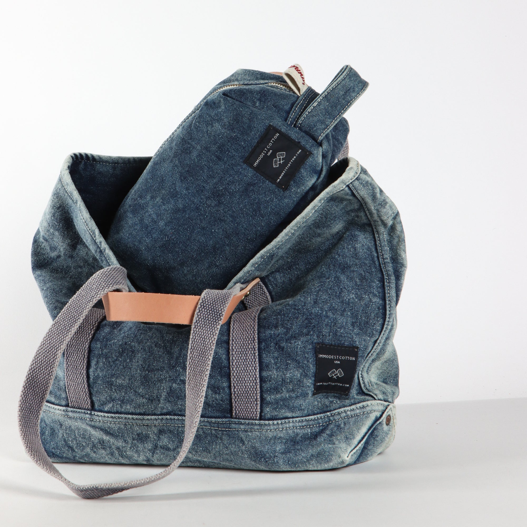 Travel Kit |  Washed Denim (sample)