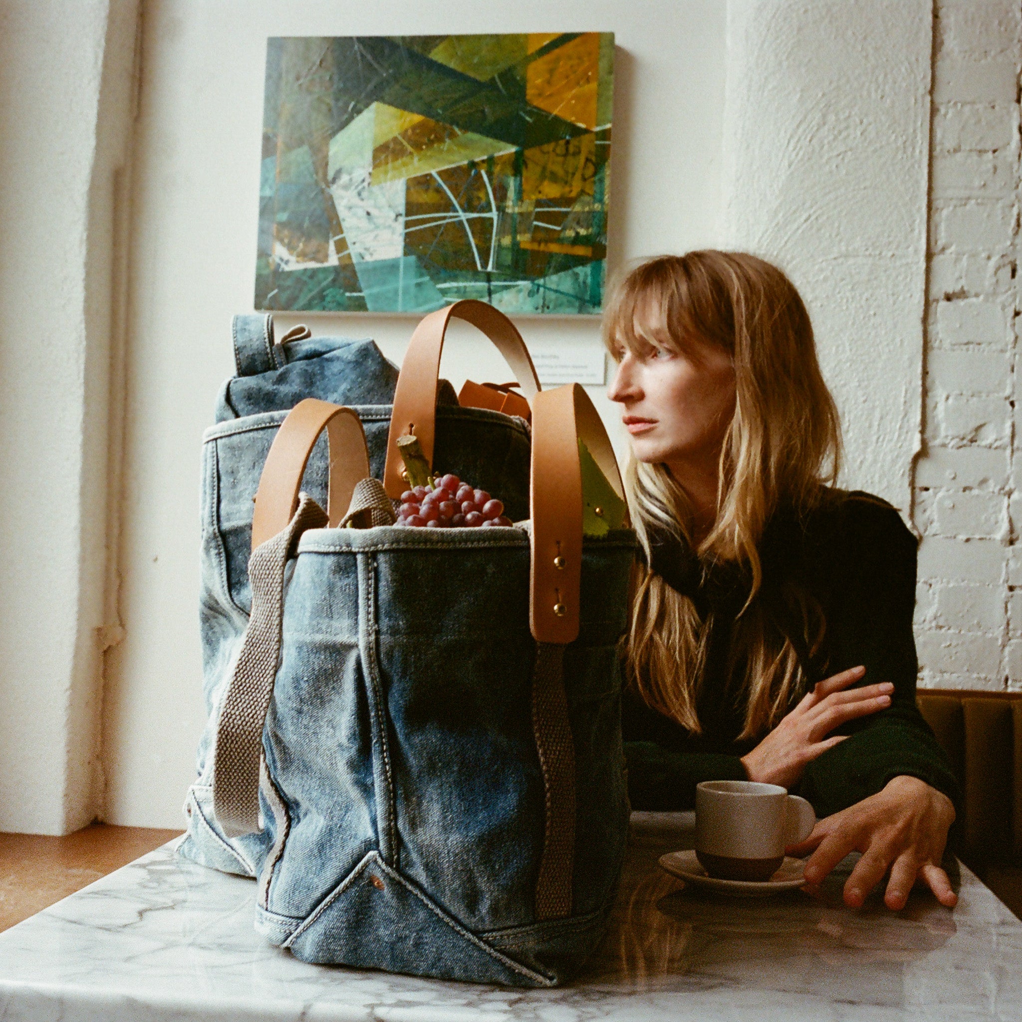 Lunch Tote | Washed Denim – IMMODEST COTTON
