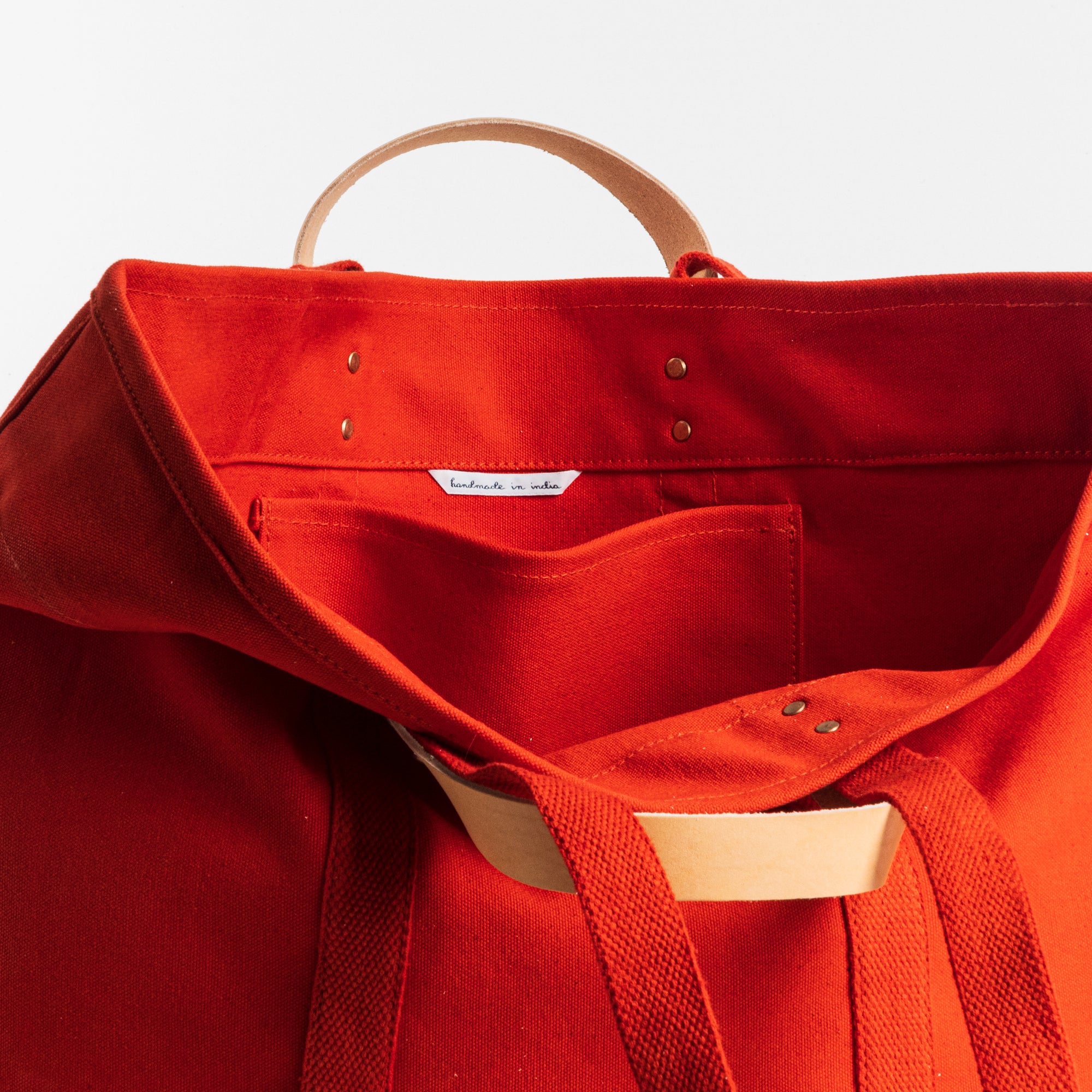 Large East West Tote | Persimmon (sample)
